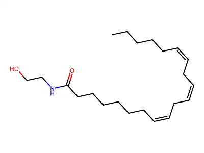 N-(2-羟基乙基)二十碳-8,11,14-三烯酰胺 structure
