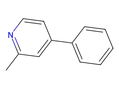 2-Methyl-4-phenylpyridine structure