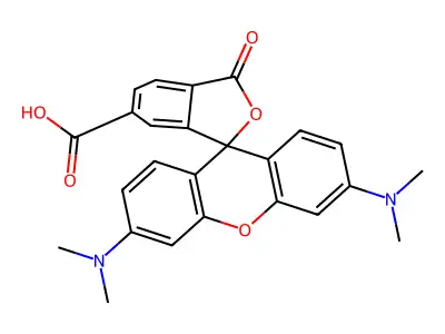 6-Carboxytetramethylrhodamine structure