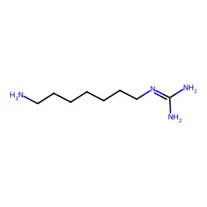 2-(7-Aminoheptyl)guanidine structure