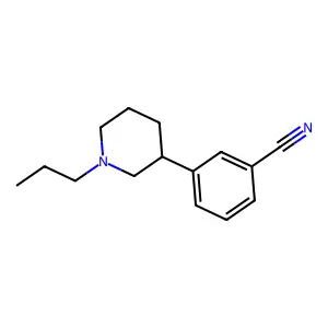 3-(3-cyanophenyl)-N-n-propylpiperidine structure