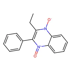 2-Ethyl-3-phenylquinoxaline 1,4-dioxide structure