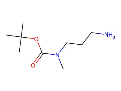 tert-butyl N-(3-aminopropyl)-N-methylcarbamate structure