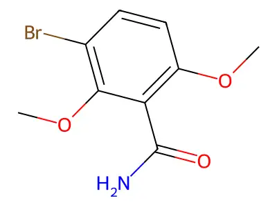 3-Bromo-2,6-dimethoxybenzamide structure