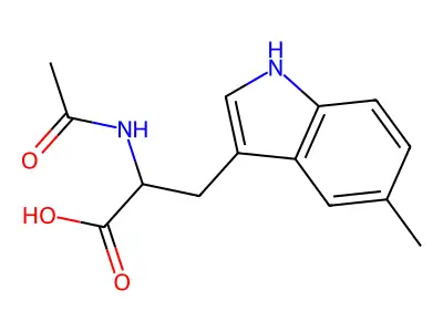 2-acetamido-3-(5-methyl-1H-indol-3-yl)propanoic Acid structure