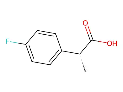 2-(4-Fluorophenyl)propionic acid structure