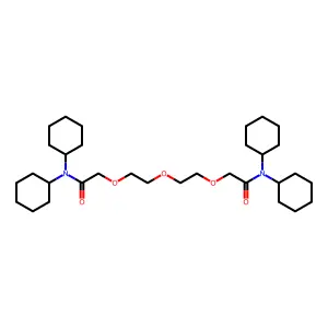 N,N-Dicyclohexyl-2-(2-(2-[(dicyclohexylcarbamoyl)-methoxy]-ethoxy)-ethoxy)-acetamide structure