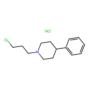 Piperidine, 1-(3-chloropropyl)-4-phenyl-, hydrochloride structure