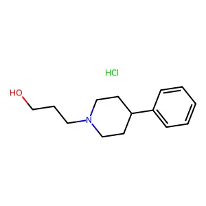 1-Piperidinepropanol, 4-phenyl-, hydrochloride structure