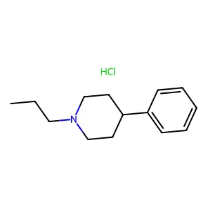Piperidine, 4-phenyl-1-propyl-, hydrochloride structure