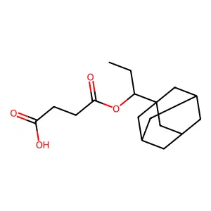 琥珀酸单(1-(1-金刚烷基)丙基)酯 structure