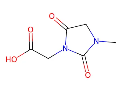 2-(3-Methyl-2,5-dioxoimidazolidin-1-yl)acetic acid structure