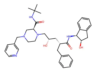 茚地那韦 structure