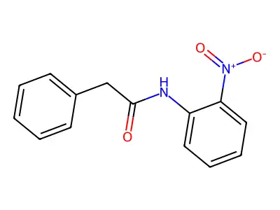 Benzeneacetamide, N-(2-nitrophenyl)- structure