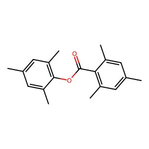 Mesityl 2,4,6-trimethylbenzoate structure