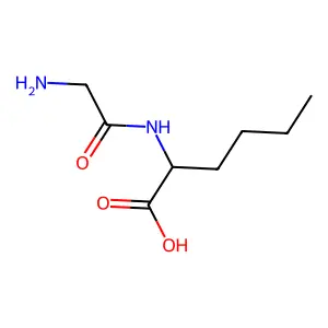 Glycyl-L-norleucine structure