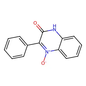3-Hydroxy-2-phenylquinoxalin-1-ium-1-olate structure
