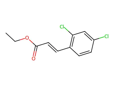 Ethyl 3-(2,4-dichlorophenyl)-2-propenoate structure