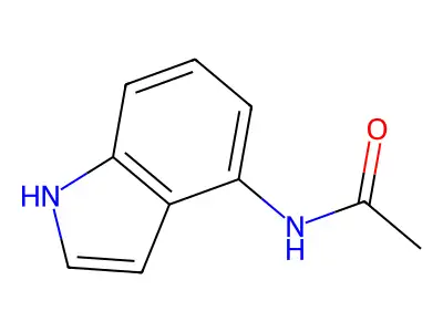 N-(1H-indol-4-yl)acetamide structure