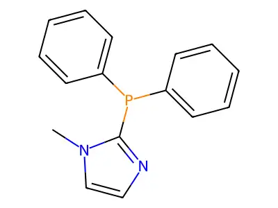2-(diphenylphosphino)-1-methyl-1H-imidazole structure