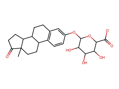 17-Oxoestra-1(10),2,4-trien-3-yl hexopyranosiduronate structure