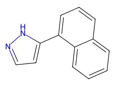 3-(naphthalen-1-yl)-1H-pyrazole structure