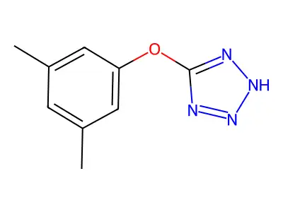 5-(3,5-dimethylphenoxy)-1H-1,2,3,4-tetraazole structure