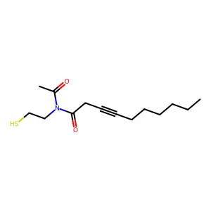 3-Decynoyl-N-acetylcysteamine structure