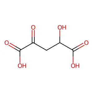 (2R)-2-hydroxy-4-oxopentanedioic acid structure