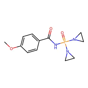 Benzamide, N-(bis(1-aziridinyl)phosphinyl)-p-methoxy- structure