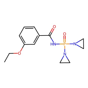 Benzamide, N-(bis(1-aziridinyl)phosphinyl)-m-ethoxy- structure
