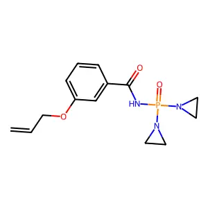 Benzamide, m-(allyloxy)-N-(bis(1-aziridinyl)phosphinyl)- structure