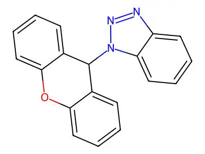 1-(9H-xanthen-9-yl)benzotriazole structure