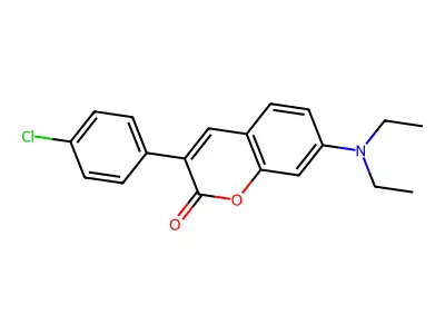 3-(4-Chlorophenyl)-7-(diethylamino)chromen-2-one structure