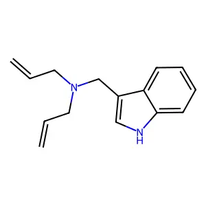 3-(Diallylaminomethyl)-indole structure