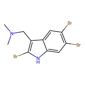 2,5,6-三溴芦竹碱 structure