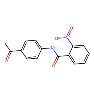 N-(4-乙酰基苯基)-2-硝基苯甲酰胺 structure