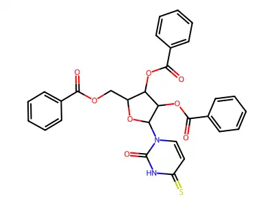 Uridine,4-thio-, 2',3',5'-tribenzoate (6CI,7CI,8CI,9CI) structure