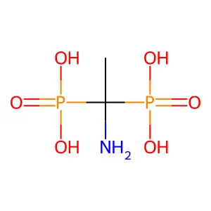 (1-氨基亚乙基)双膦酸 structure