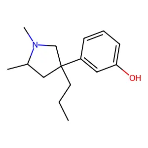 3-(1,5-Dimethyl-3-propylpyrrolidin-3-yl)phenol structure
