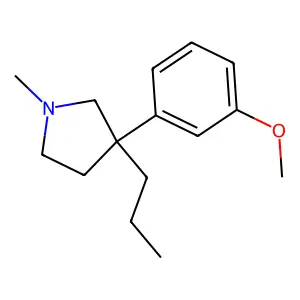 3-(3-Methoxyphenyl)-1-methyl-3-propylpyrrolidine structure