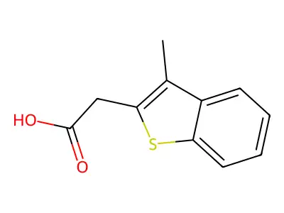 3-Methylbenzo[b]thiophene-2-acetic acid structure