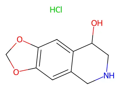 5,6,7,8-Tetrahydro-[1,3]dioxolo[4,5-g]isoquinolin-8-ol;hydrochloride structure
