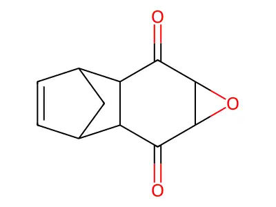 1a,2a,3,6,6a,7a-Hexahydro-3,6-methanonaphtho[2,3-b]oxirene-2,7-dione structure