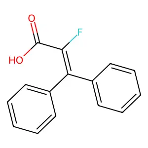 2-Fluoro-3,3-diphenylacrylic acid structure
