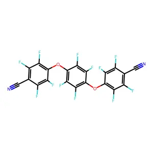 4,4'-[(2,3,5,6-Tetrafluoro-1,4-phenylene)bis(oxy)]bis(tetrafluorobenzonitrile) structure