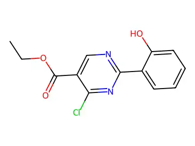 Ethyl 4-chloro-2-(2-hydroxyphenyl)pyrimidine-5-carboxylate structure
