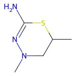 4,6-Dimethyl-1,3,4-thiadiazinan-2-imine structure