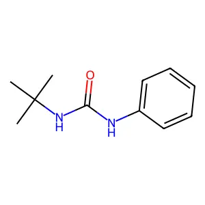 Urea, N-(1,1-dimethylethyl)-N'-phenyl- structure