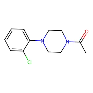 1-(4-Chlorophenyl)piperazine, acetyl structure